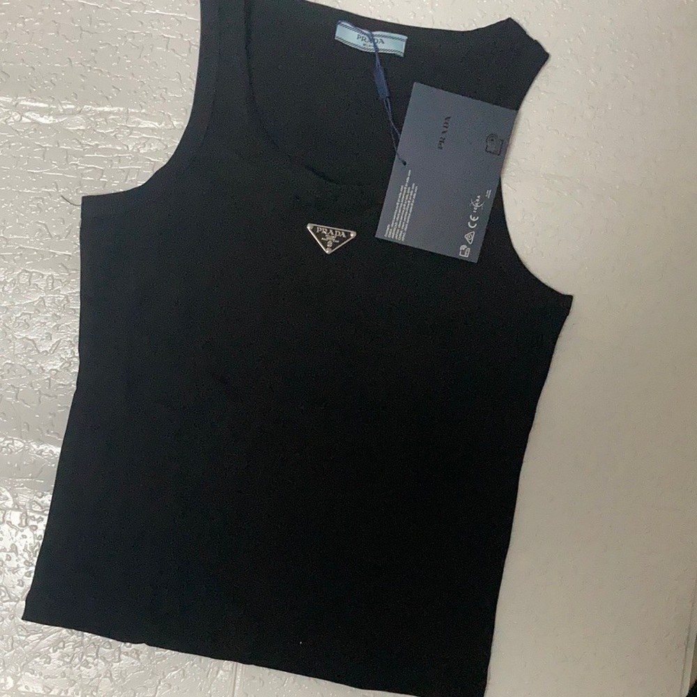 Prada black womens Tank top